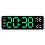ساعت دیجیتال LED دیواری و رومیزی مدل 5503 با دماسنج و رطوبت سنج