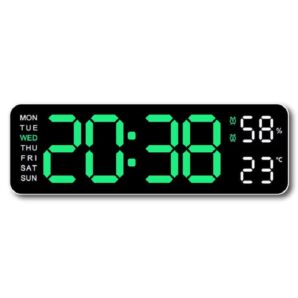 ساعت دیجیتال LED دیواری و رومیزی مدل 5503 با دماسنج و رطوبت سنج