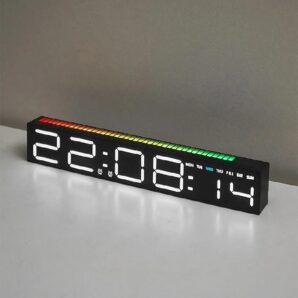 ساعت دیجیتال دیواری LED مدل 5517 نمایشگر درشت با نور قابل تنظیم
