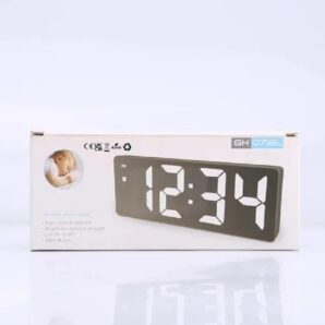 ساعت رومیزی دیجیتال LED مدل GH0712L با نمایش دما و آلارم و تاریخ