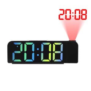 ساعت رومیزی دیجیتال RGB پروژکتوردار مدل GH0729 با تغییر رنگ خودکار