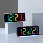 ساعت رومیزی دیجیتال مدل GH0739 RGB با ال ای دی رنگارنگ